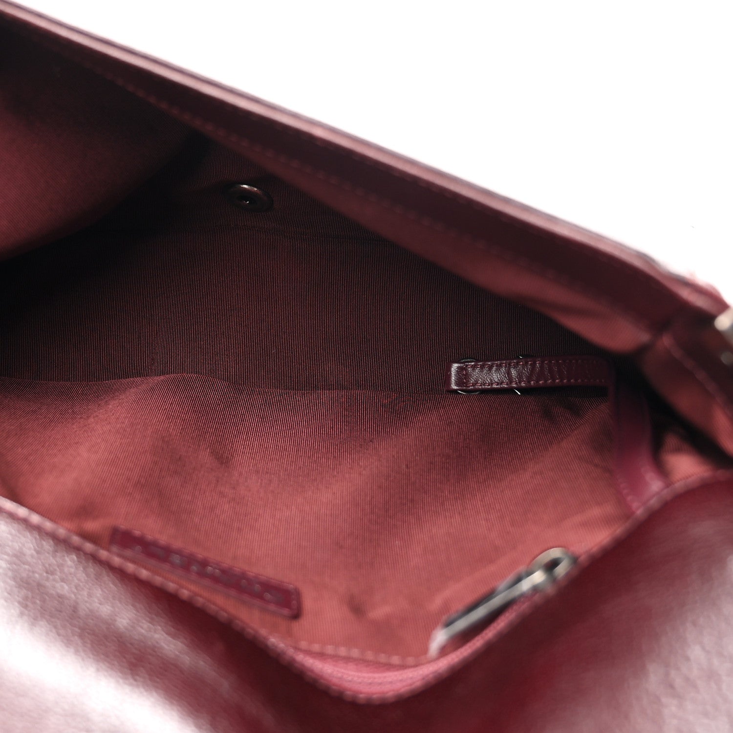 Chanel Goatskin Ombre Faded Quilted New Medium Boy Flap Burgundy 4 of 10