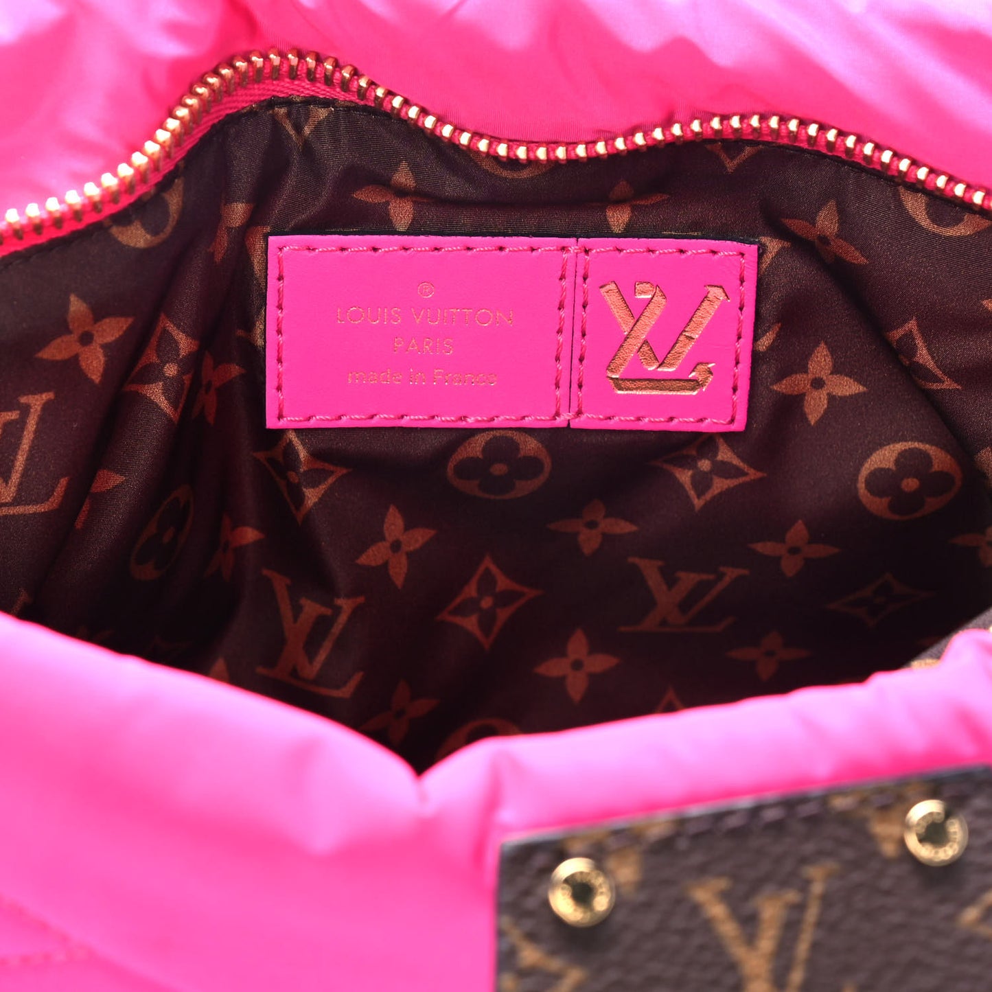Econyl Monogram Pillow Maxi Multi Pochette Accessories Black Fuchsia