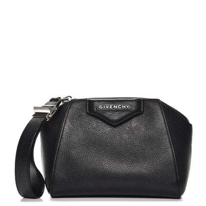 Givenchy Sugar Goatskin Small Antigona Beauty Wristlet Black 1 of 7