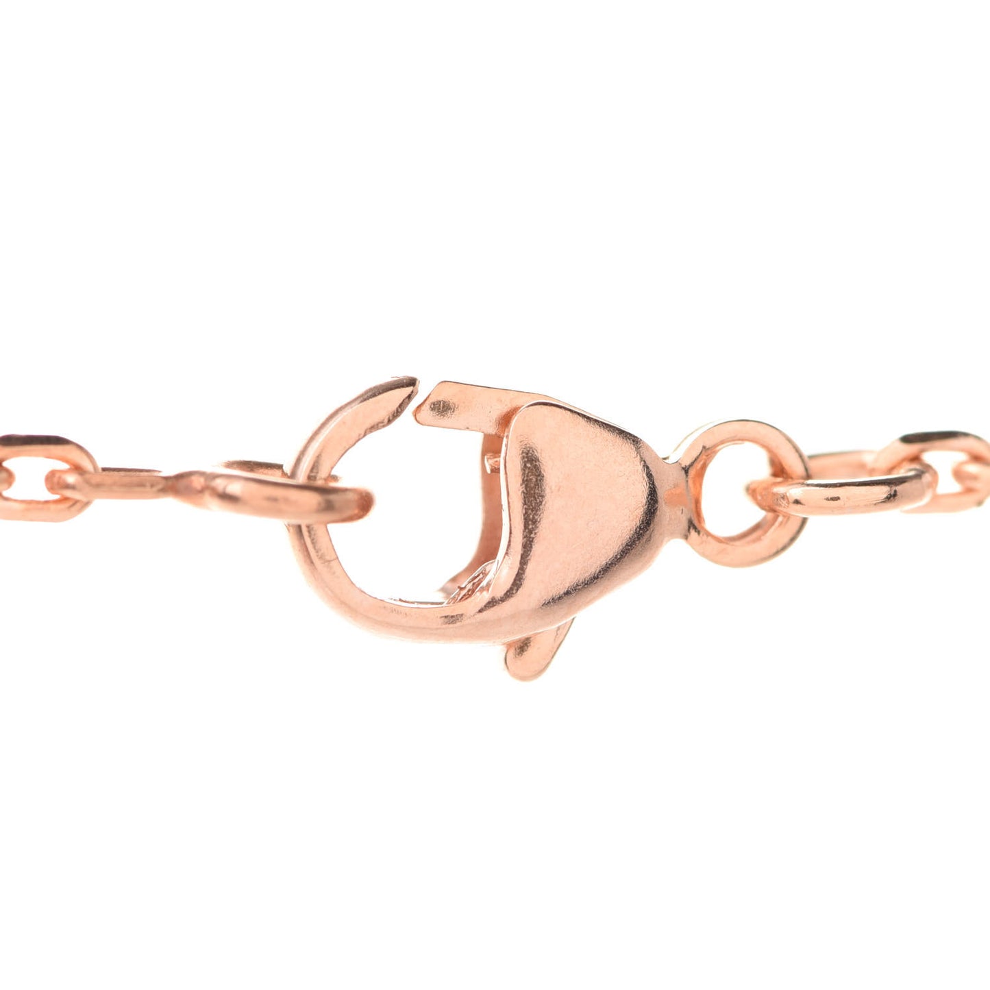 Lacquered Rose Gold Pop H Pendant Necklace Marron Glace