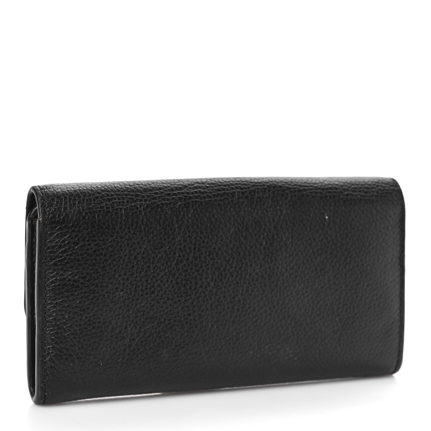 Chloe Calfskin Marcie Continental Flap Wallet Black 3 of 7