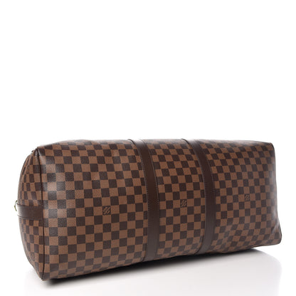 Louis Vuitton Damier Ebene Keepall Bandouliere 55 4 of 10