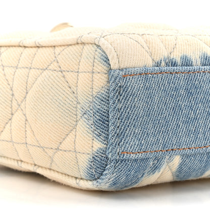 Christian Dior Denim Cannage Lady D-Joy White Blue 10 of 10