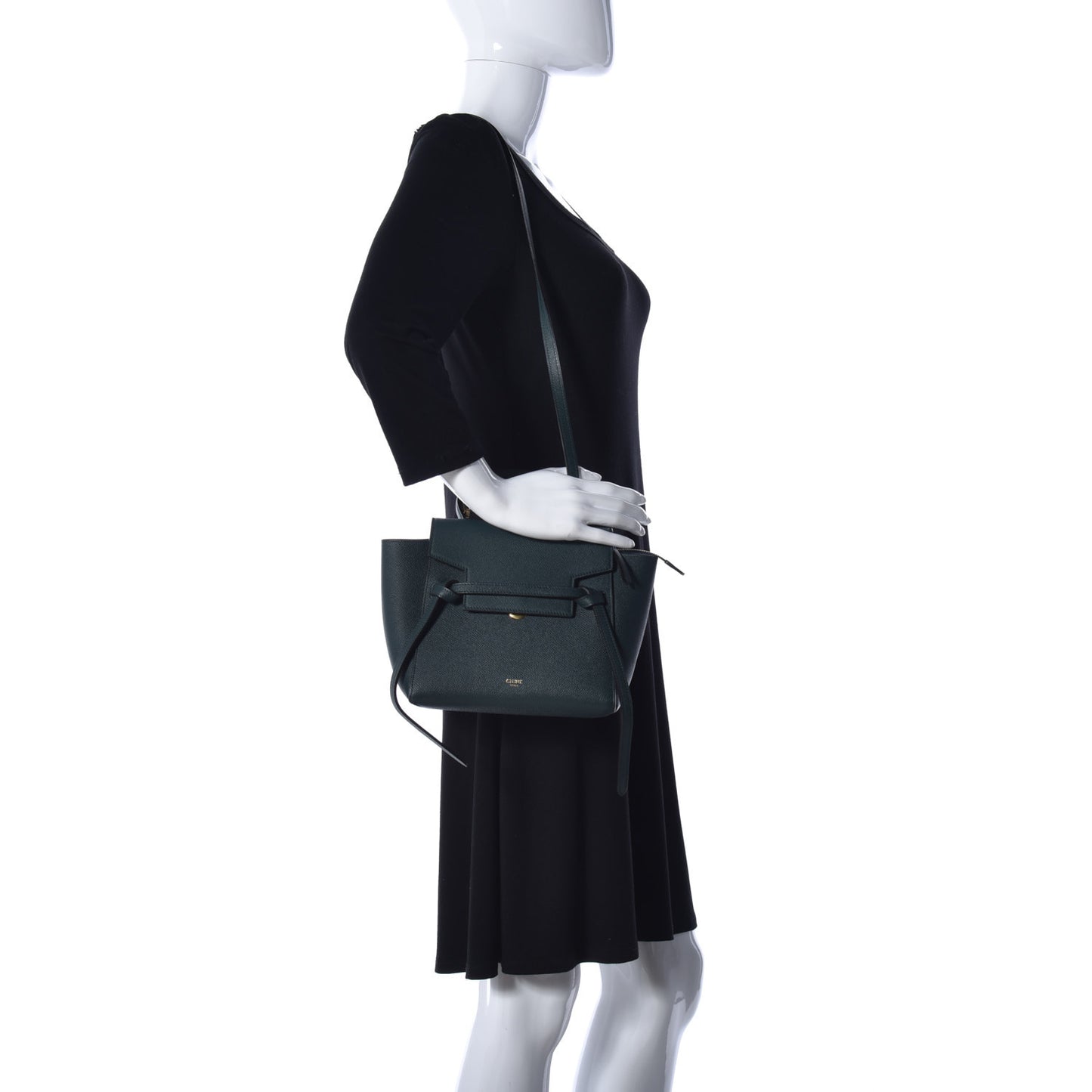Grained Calfskin Nano Belt Bag Amazone