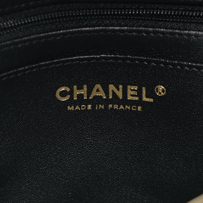 Chanel Lambskin Quilted Mini Top Handle Rectangular Flap Black 6 of 11