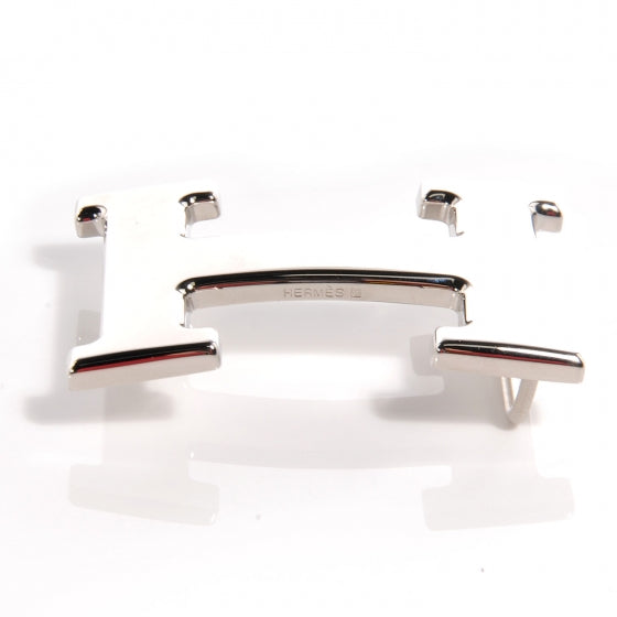 Hermes 32mm Palladium H Belt Buckle Silver 5 of 6