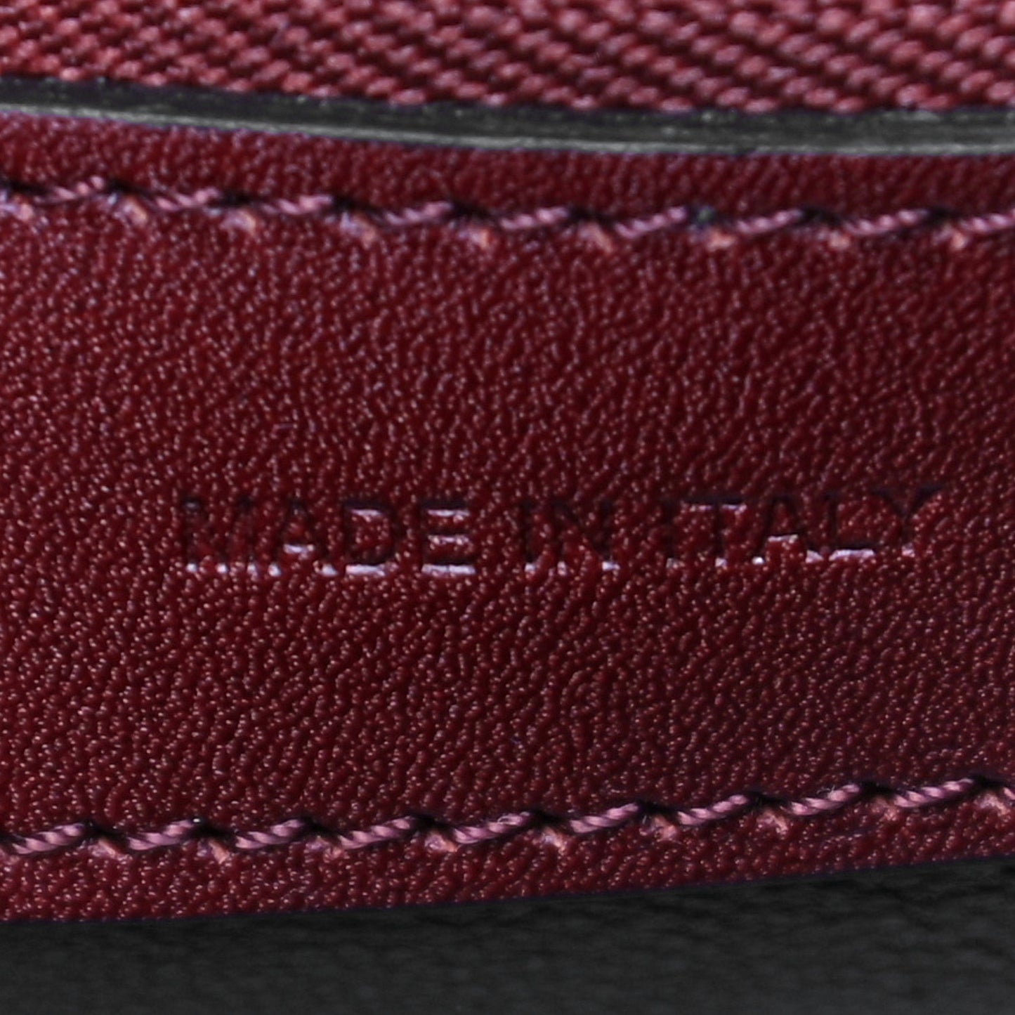 Smooth Calfskin Micro Luggage Burgundy