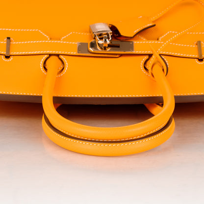 Hermes Epsom Candy Birkin 35 Jaune D'Or Potiron 19 of 25