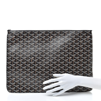 Goyard Goyardine Senat Pochette GM Black 2 of 7