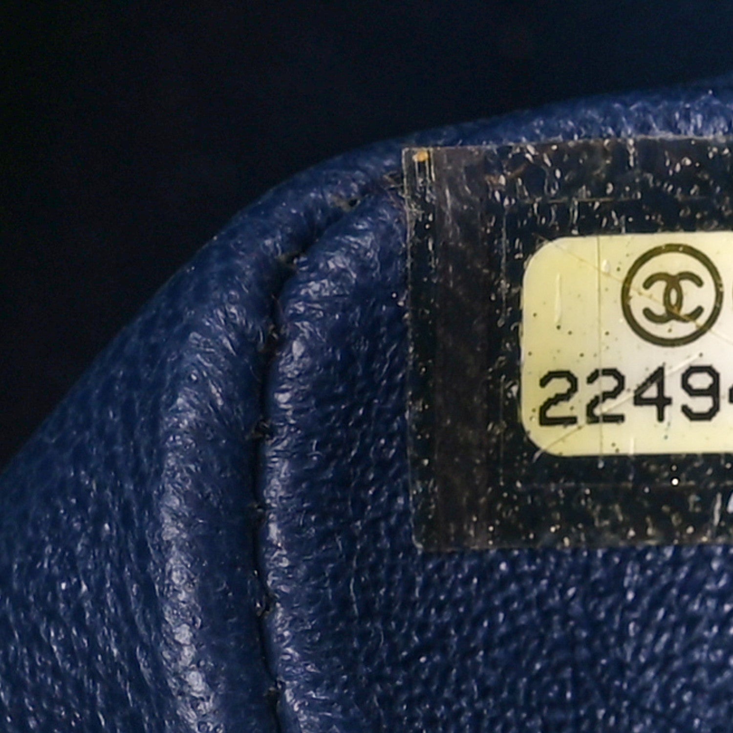 Chanel Lambskin Quilted Mini Square Flap Navy 8 of 11