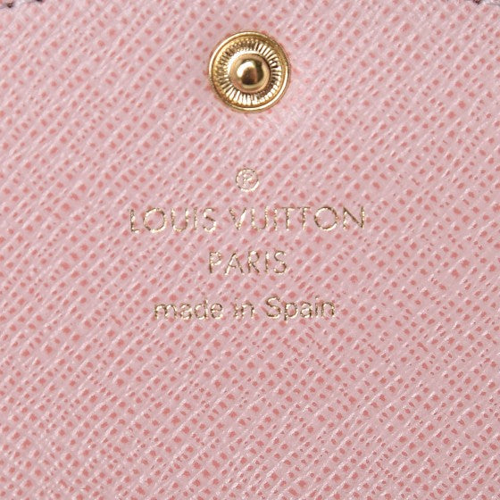 Louis Vuitton Damier Ebene Rosalie Coin Purse Rose Ballerine 6 of 8
