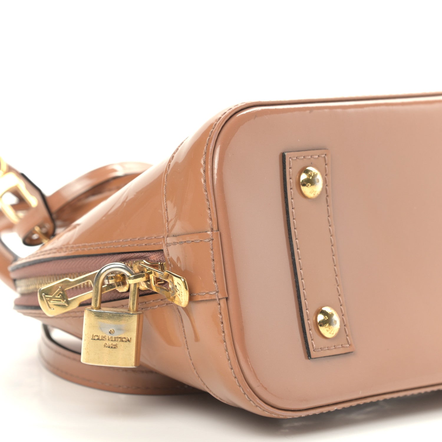 Louis Vuitton Vernis Alma BB Rose Velours 7 of 12