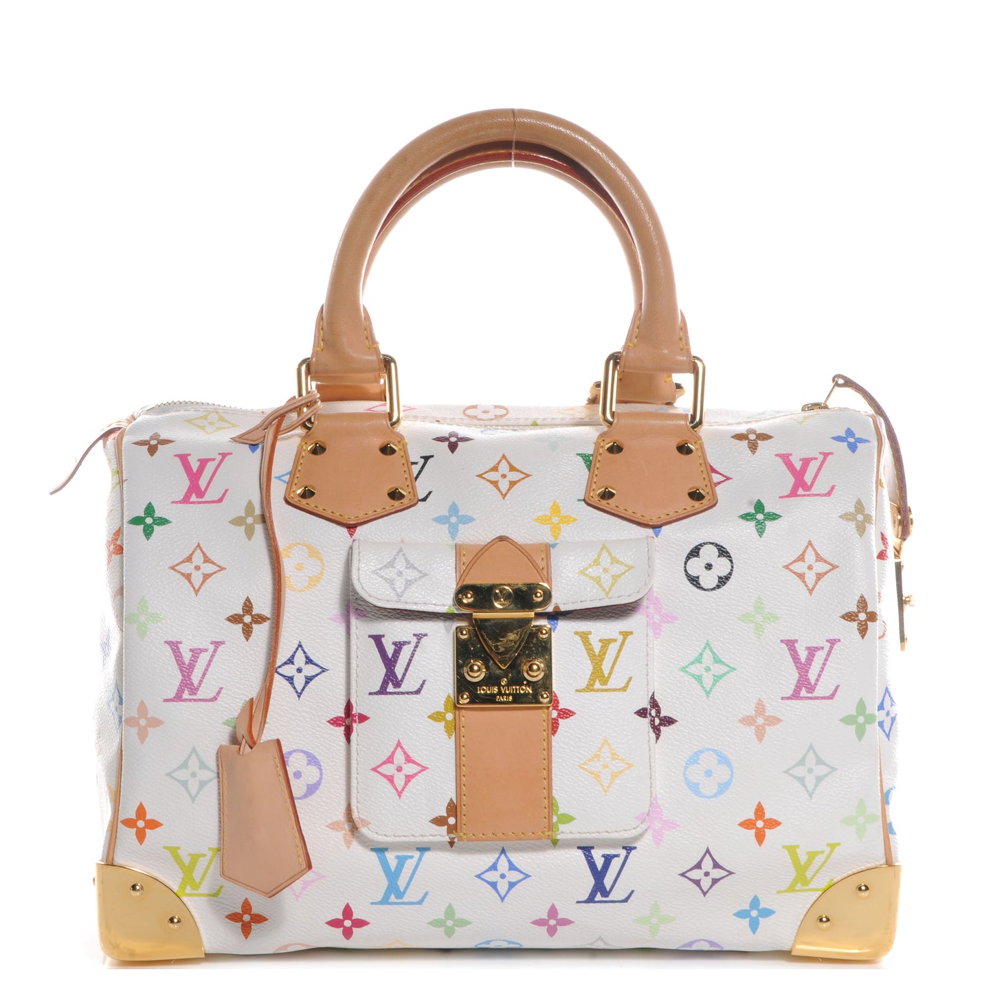 Monogram Multicolor Speedy 30 White