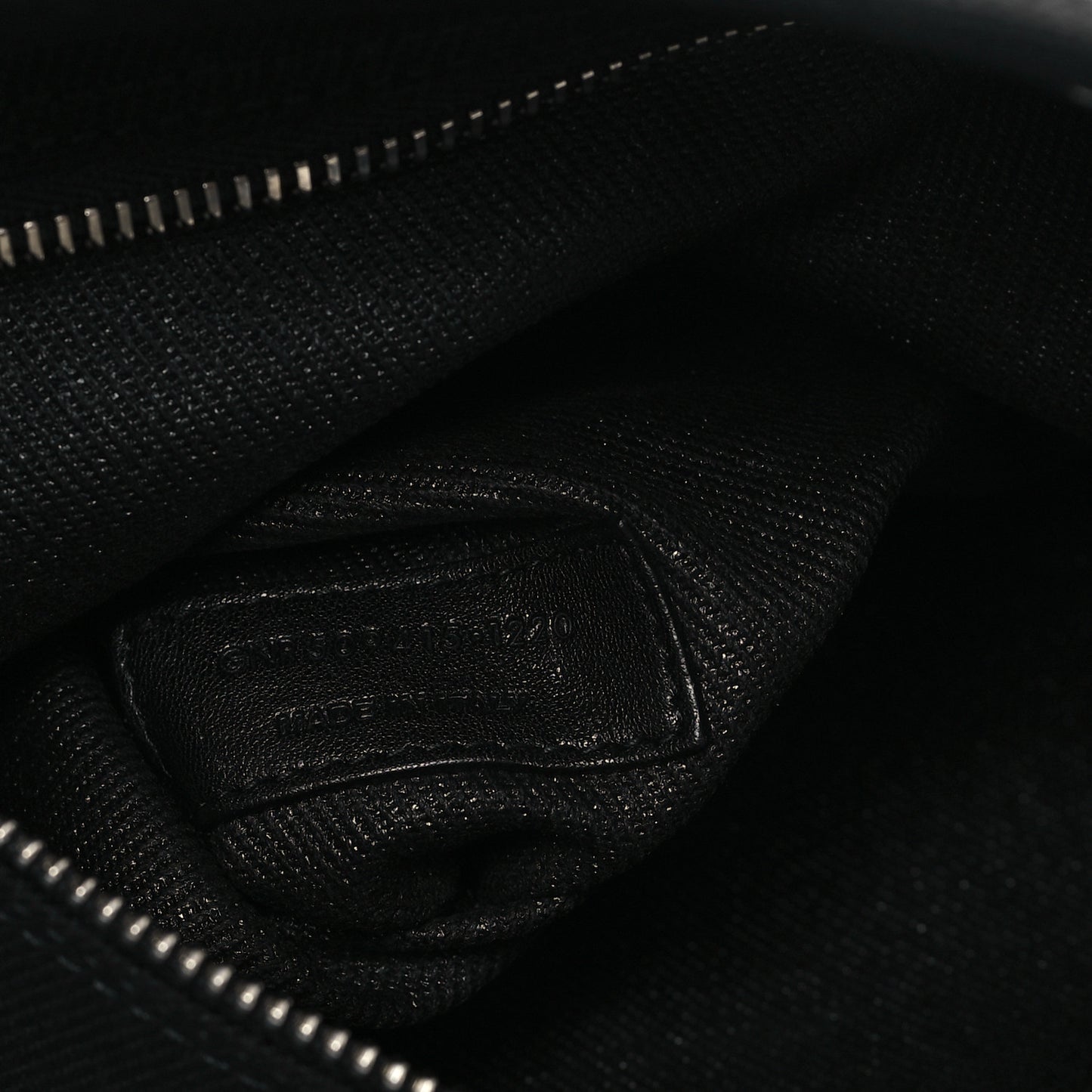 Linen Calfskin Rive Gauche Tote Black