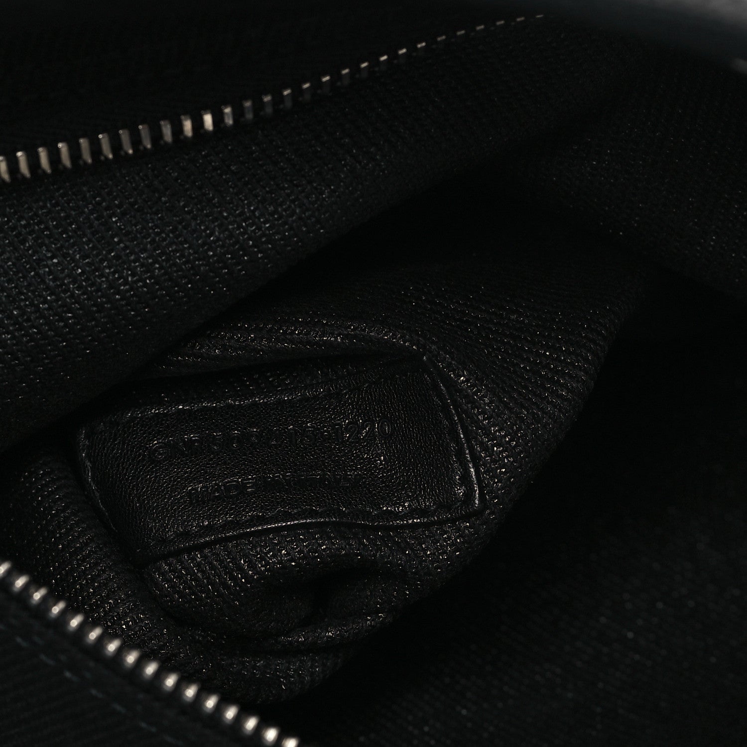 Saint Laurent Linen Calfskin Rive Gauche Tote Black 7 of 11