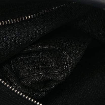 Saint Laurent Linen Calfskin Rive Gauche Tote Black 7 of 11