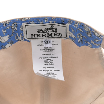 Hermes Cotton Riley Hat 60 Ecru 8 of 8