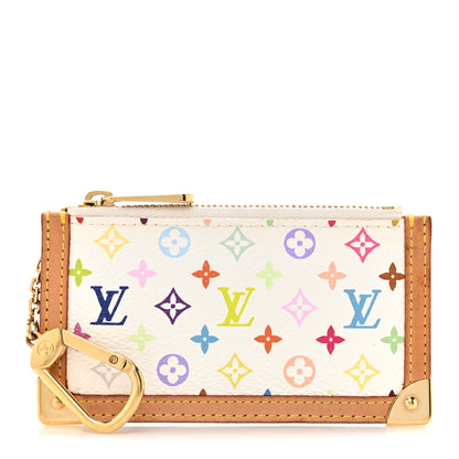 Louis Vuitton Monogram Multicolor Key Pouch White 1 of 8