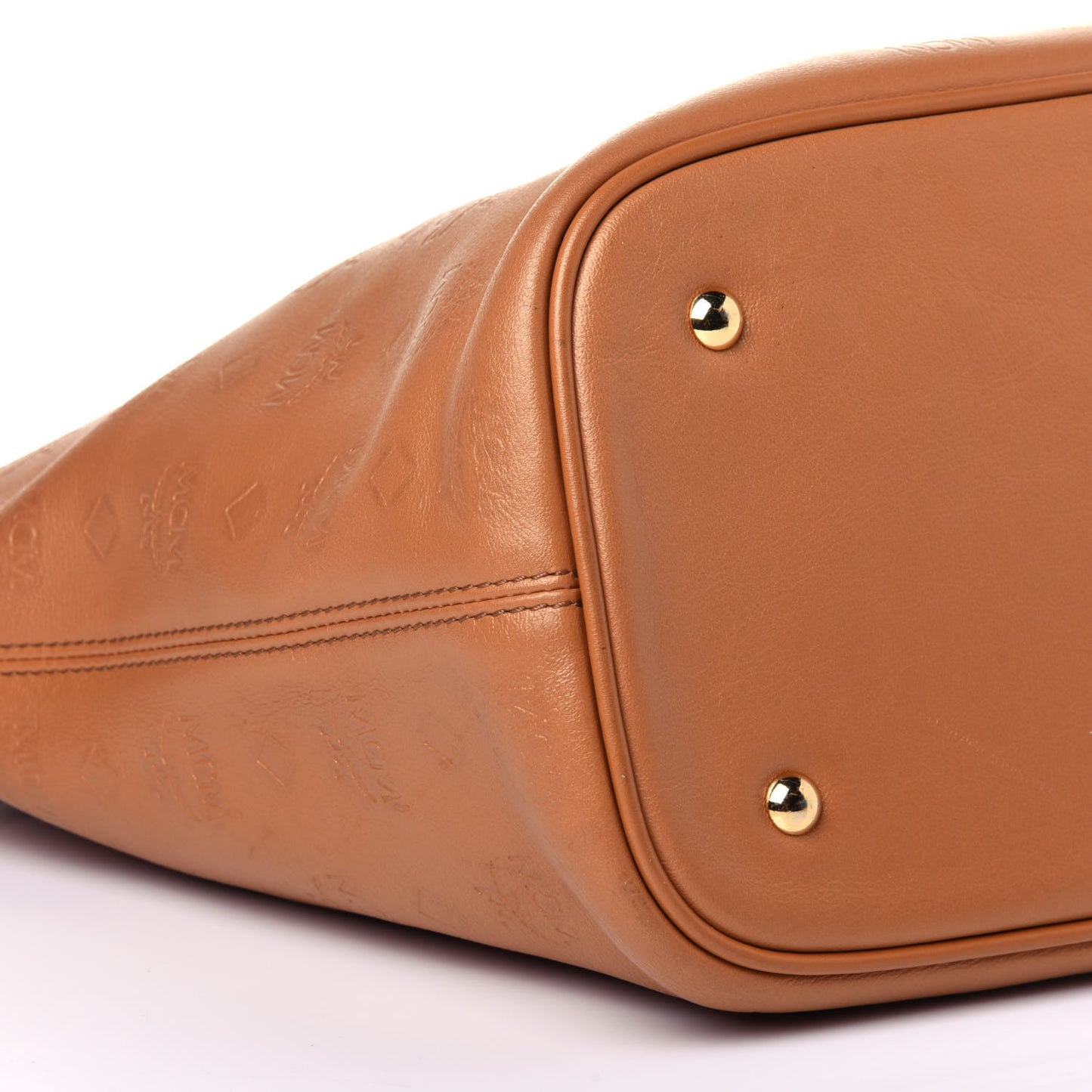 Calfskin Ottomar Monogram Tote Cognac