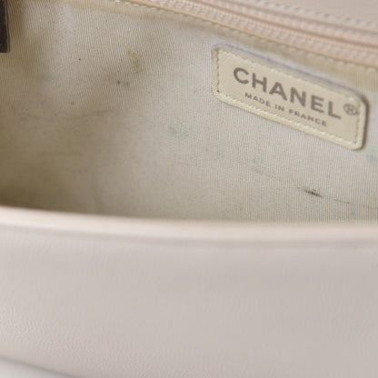 Chanel Caviar Quilted New Medium Boy Flap White 8 of 13