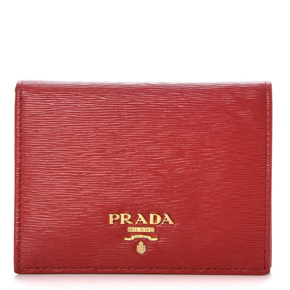 Prada Vitello Move Bifold Wallet Lacca 1 of 9