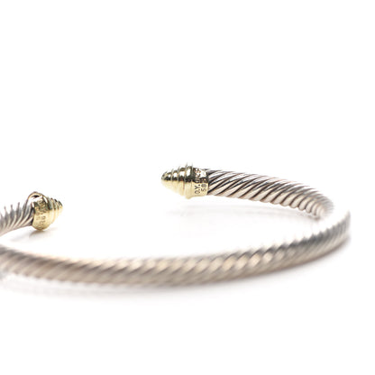 David Yurman Sterling Silver 14K Yellow Gold 5mm Cable Classics Bracelet 5 of 5