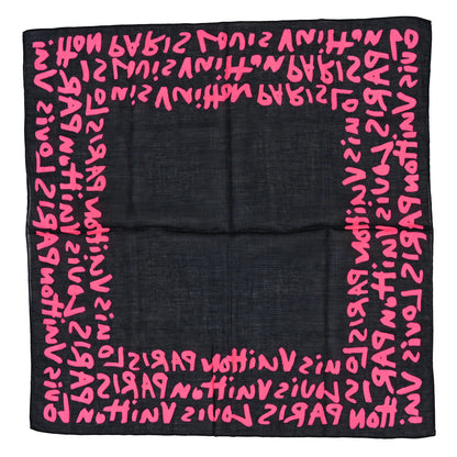 Louis Vuitton Cotton Graffiti Bandana Rose 2 of 4