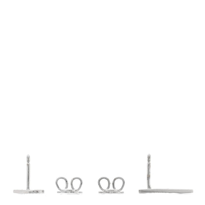 Gucci 18K White Gold Diamond Icon Asymmetric Stud Earrings 3 of 4