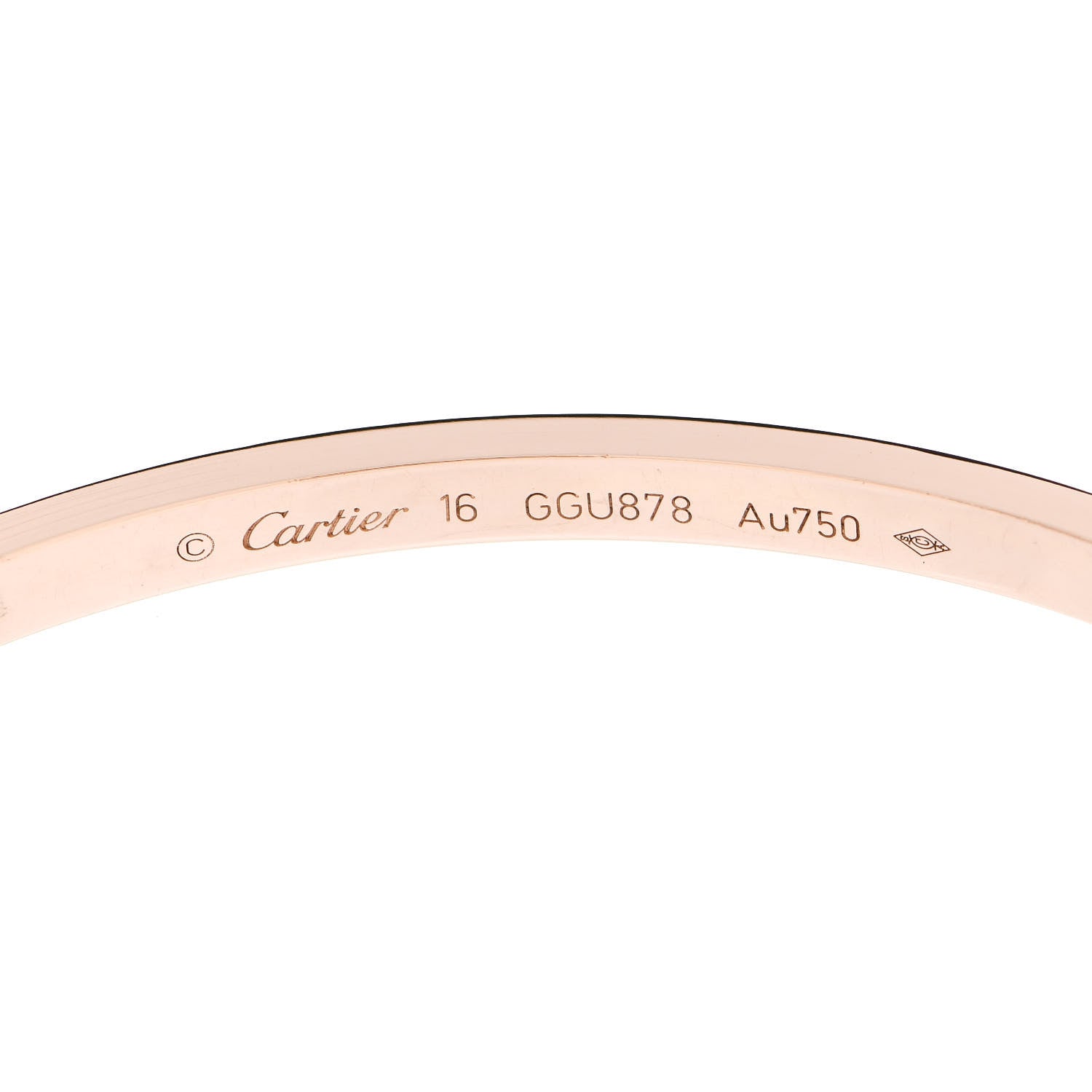 Cartier 18K Pink Gold Small LOVE Bracelet 16 4 of 5