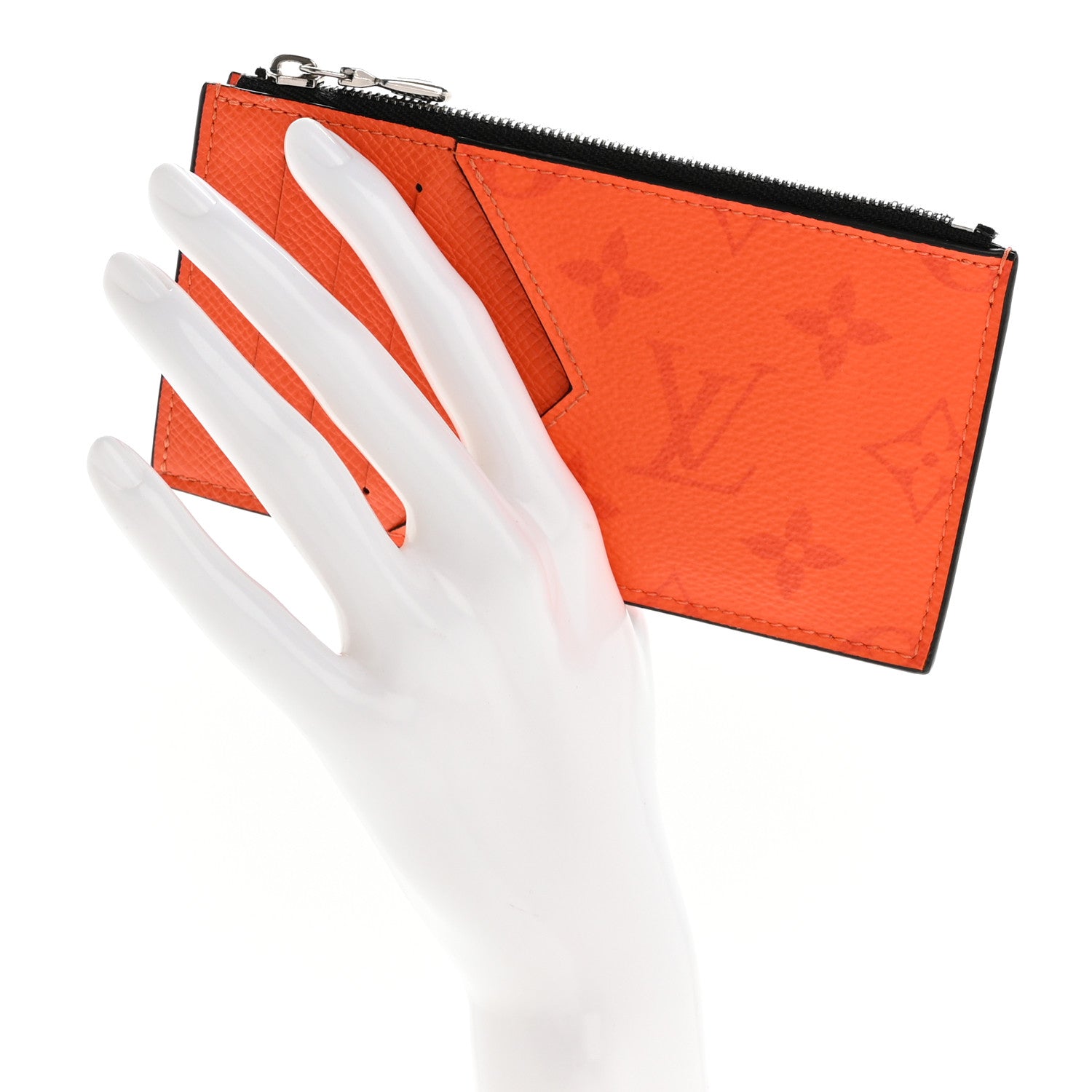 Louis Vuitton Taigarama Coin Card Holder Orange 2 of 9