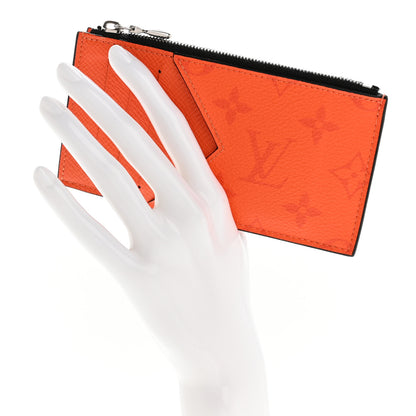 Louis Vuitton Taigarama Coin Card Holder Orange 4 of 13