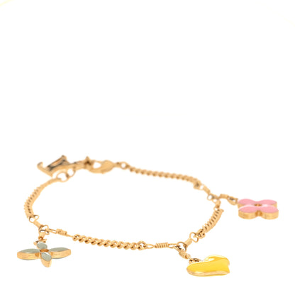 Louis Vuitton Sweet Monogram Charm Bracelet Gold Multicolor 1 of 4