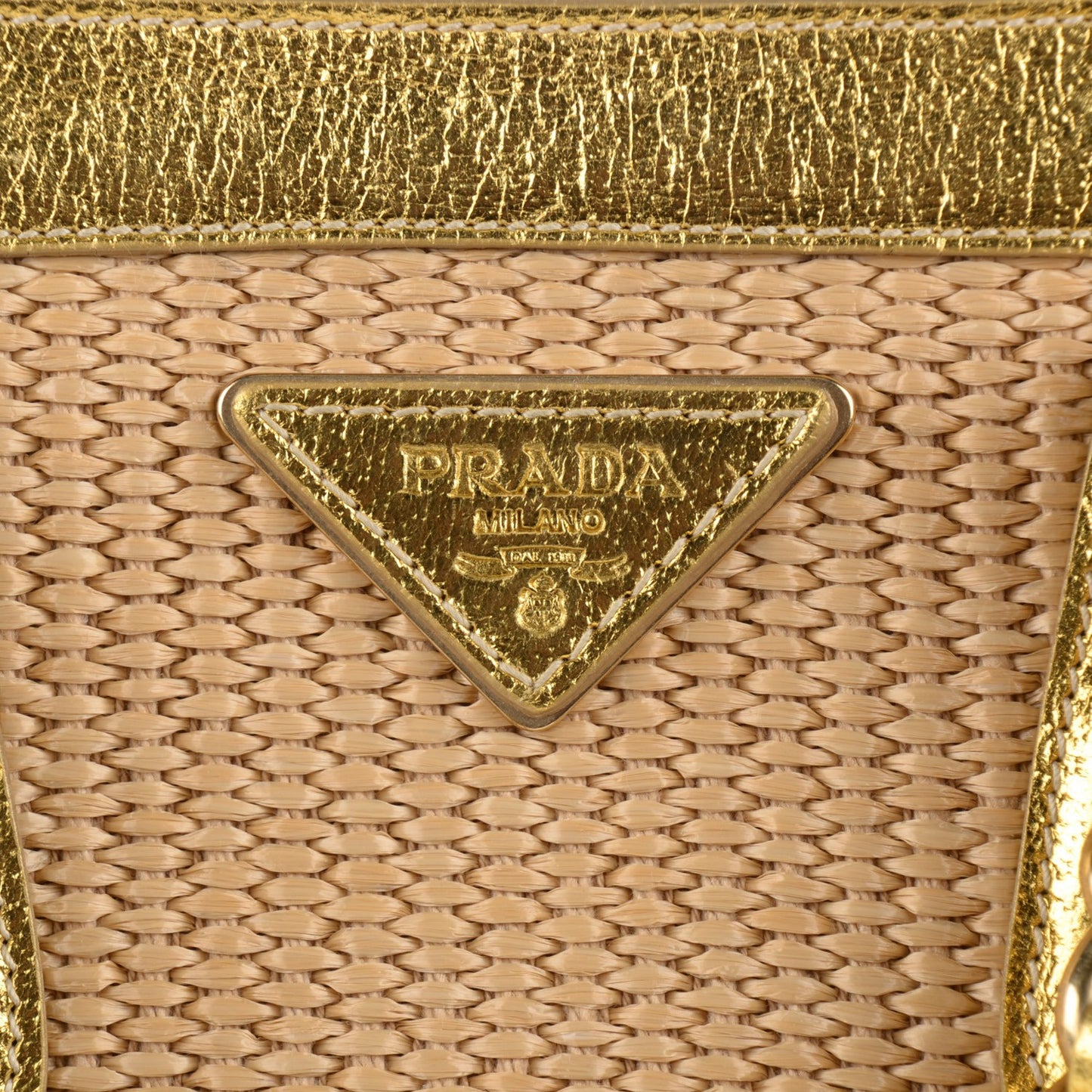 Paglia Cinghiale Tote Naturale Oro