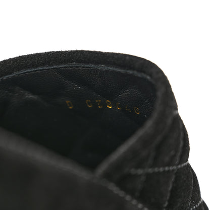 Chanel Calfskin Hair Suede Shearling CC Mules 37.5 Black 8 of 8