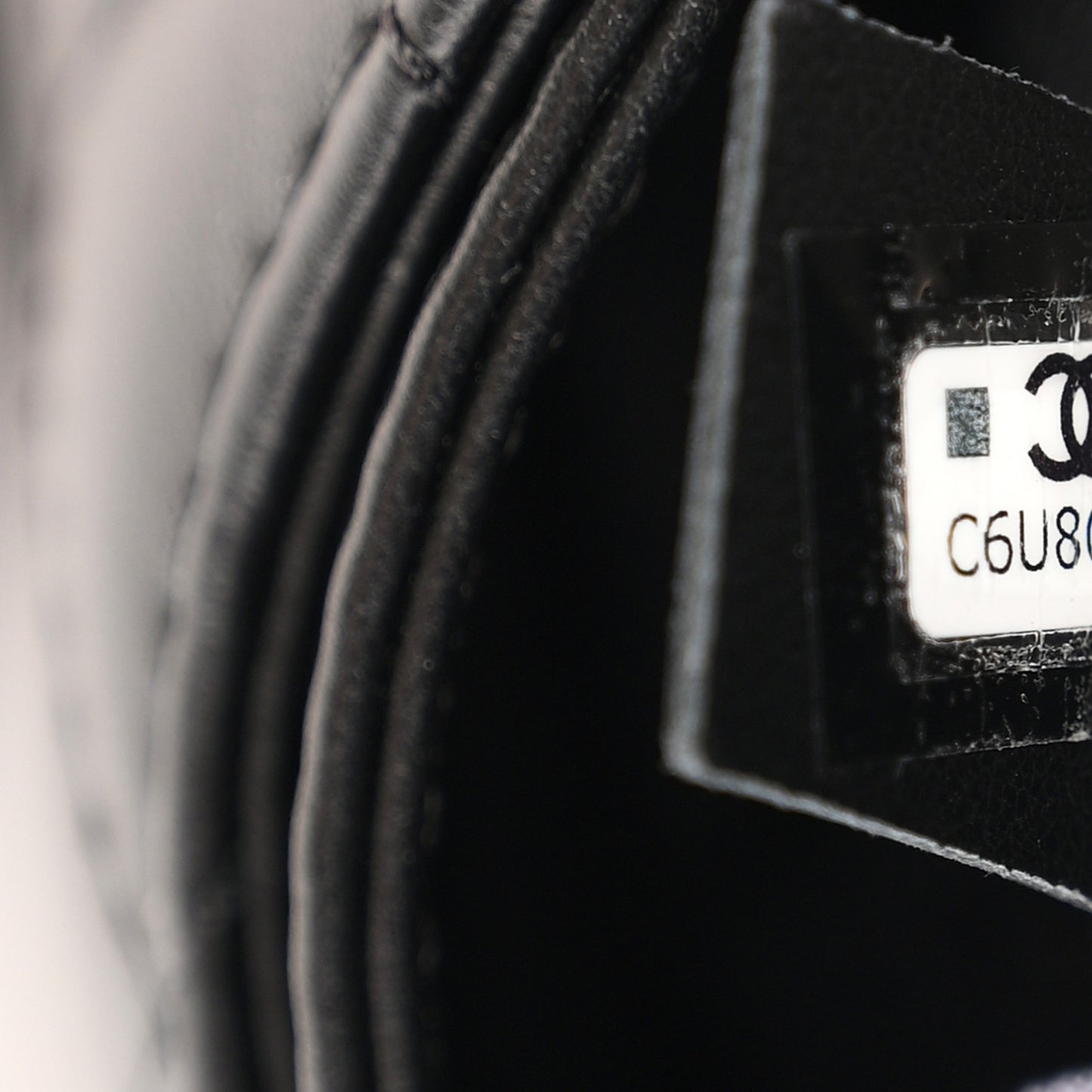 Calfskin Quilted CC Uniform Flap Belt Bag Black