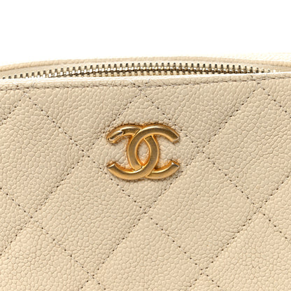 Chanel Caviar Quilted Flap Waist Bag White 8 of 10