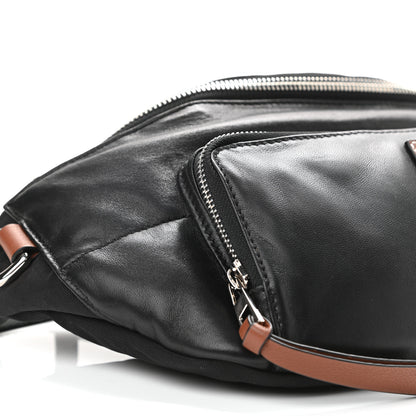 Loewe Calfskin Nylon Belt Bag Black 10 of 11
