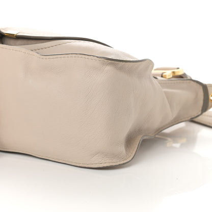 Chloe Calfskin Medium Marcie Nude Satchel Beige 9 of 15