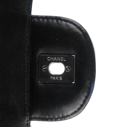 Chanel Patent Quilted Maxi Single Flap Dark Blue 5 of 8