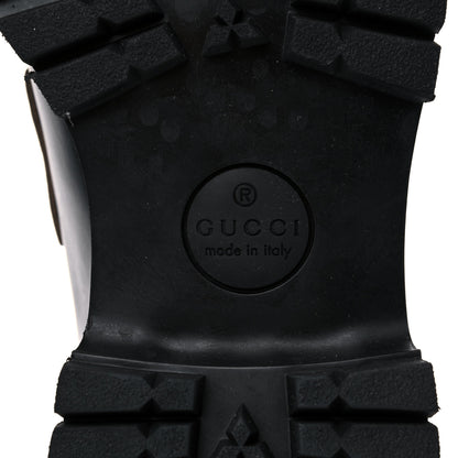 Gucci Cordovan Lux Mens Harald Horsebit Ankle Boots 9 Black 6 of 13