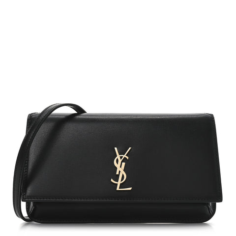 Calfskin Monogram Cassandre Phone Holder With Strap Black