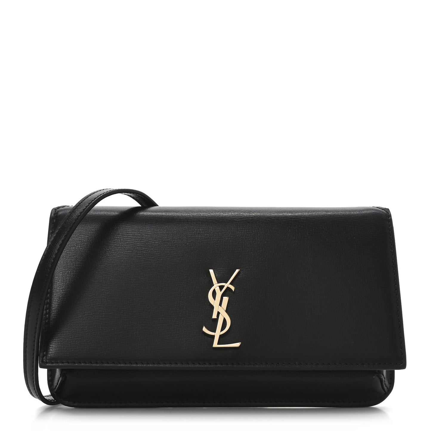 Calfskin Monogram Cassandre Phone Holder With Strap Black