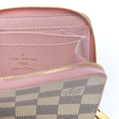 Louis Vuitton Damier Azur Zippy Coin Purse Rose Ballerine 6 of 7