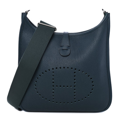 Hermes Taurillon Clemence Evelyne III PM Vert Cypress 2 of 4