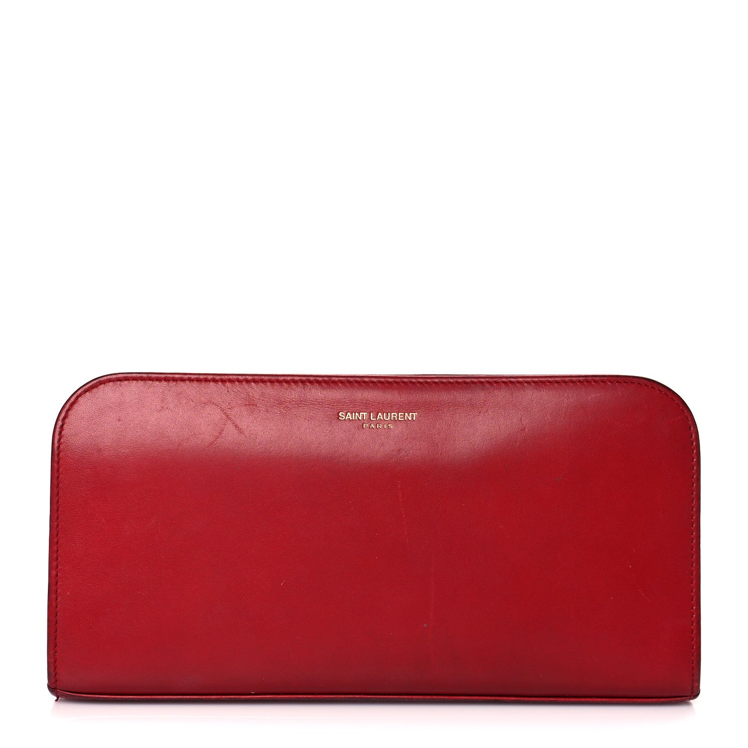 Saint Laurent Calfskin Classic Zip Around Continental Wallet Rouge Orient 1 of 9