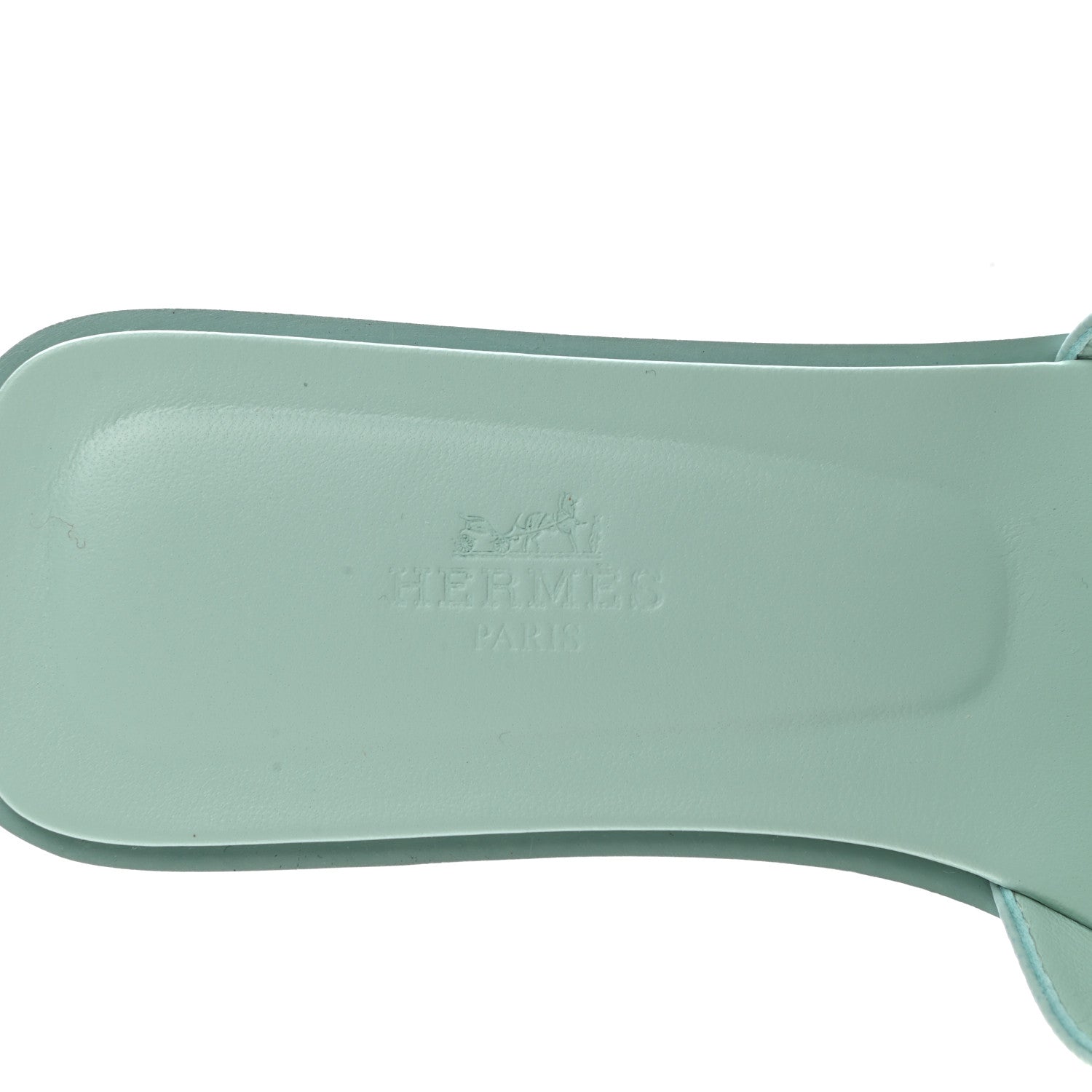 Hermes Epsom Oran Sandals 37 Vert Embrun 6 of 9