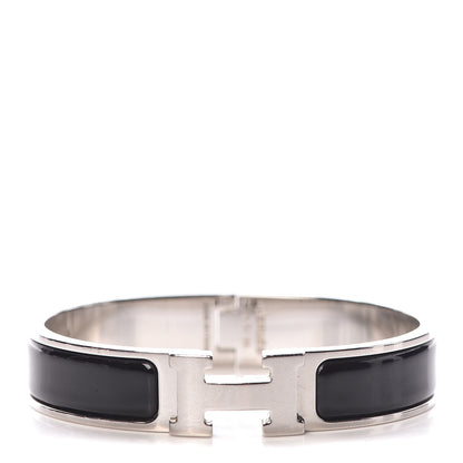 Hermes Enamel Narrow Clic Clac H Bracelet PM Black 1 of 6