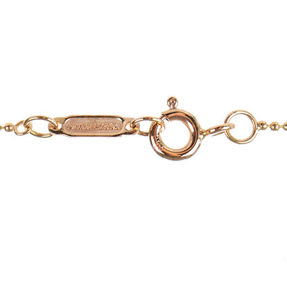 Tiffany 18K Rose Gold Diamond Clover Key Pendant Necklace 6 of 7