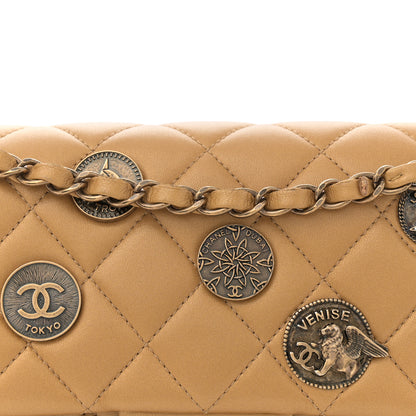 Chanel Metallic Lambskin Quilted Medium Medallion Flap Gold 8 of 10