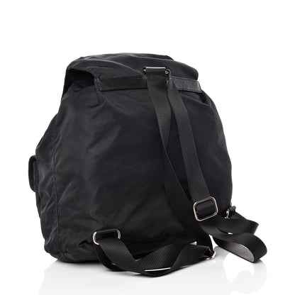 Prada Tessuto Nylon Saffiano Medium Backpack Black 3 of 9